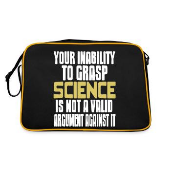 Votre incapacité à saisir la science drôle de professeur - Sac Retro - noir/or - Dos