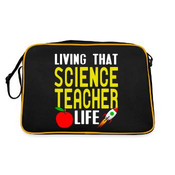 Vivre ce professeur de sciences Vie Professeur rétro - Sac Retro - noir/or - Dos
