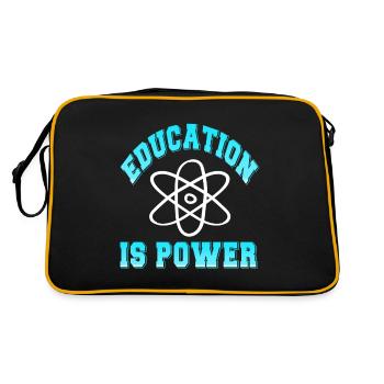 L’éducation est un professeur de sciences rétro génial - Sac Retro - noir/or - Dos
