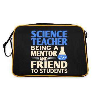 Professeur de sciences Être un mentor et un ami pour l’élève - Sac Retro - noir/or - Dos