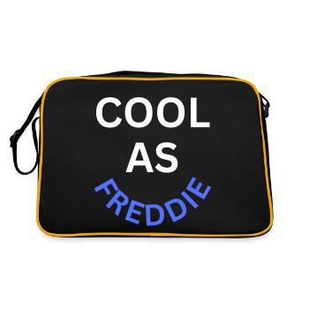 Cool as Freddie Name - Retro Bag - black/gold - Back