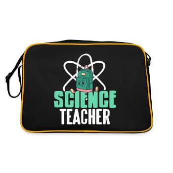 Professeur de sciences Mignon Rétro Teacher Designs - Sac Retro - noir/or - Dos