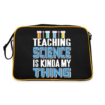 Enseigner les sciences est un peu mon truc Professeur rétro - Sac Retro - noir/or - Dos