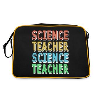 Rétro Vintage SCIENCE TEACHER Designs - Sac Retro - noir/or - Dos