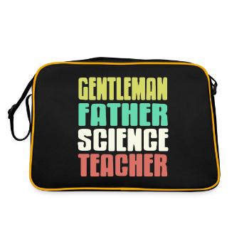 Gentleman Père Professeur de sciences Professeur rétro - Sac Retro - noir/or - Dos