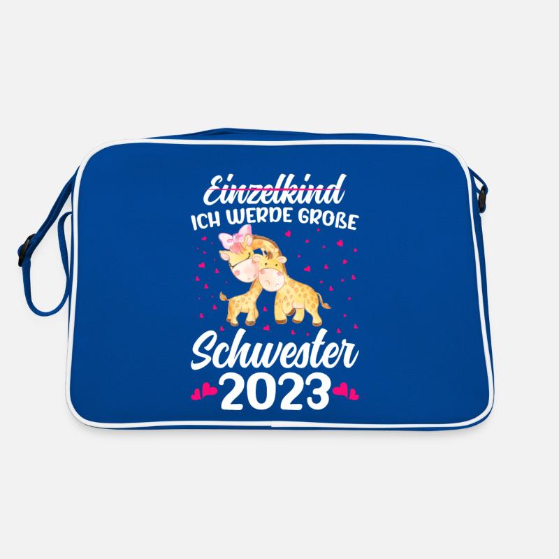 Ich Werde Große Schwester 2023 Schwangerschaft Retro Tasche