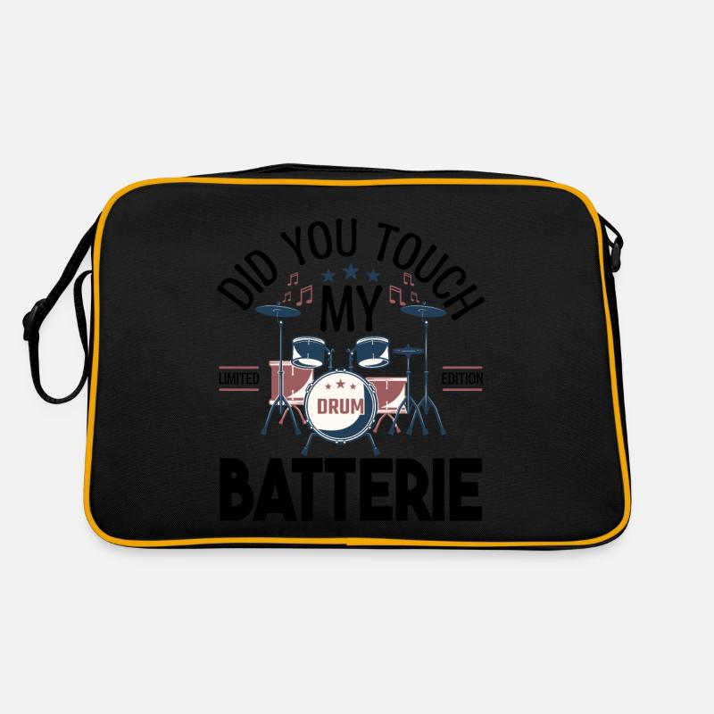 Did you touch my Batterie, Cadeau batteur Batterie Sac Retro