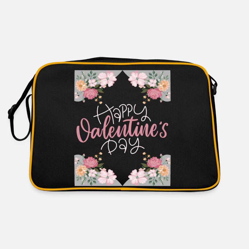 Saint-Valentin, Joyeuse-Saint-Valentin, dicton, fleurs Sac Retro