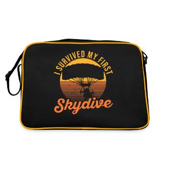 J’ai survécu à mon premier saut en parachute - Sac Retro - noir/or - Dos