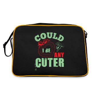 COULD I BE ANY CUTER DOG - Retro Bag - black/gold - Back