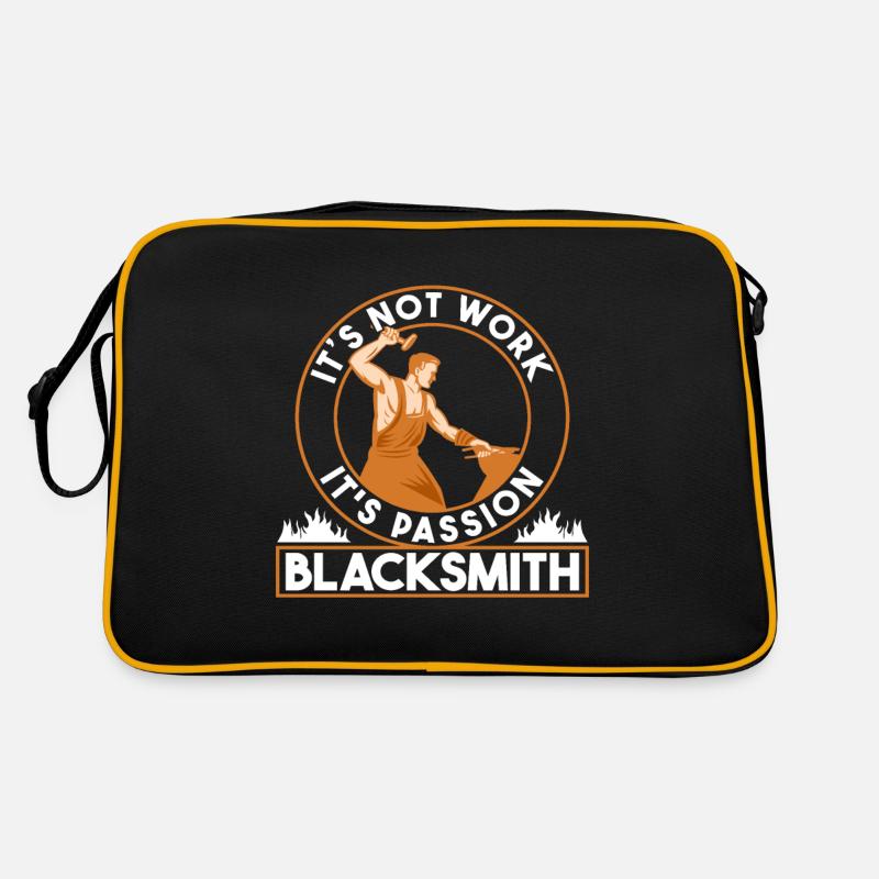 Smithing Its Not Work Its Passion Blacksmith Retro Tasche