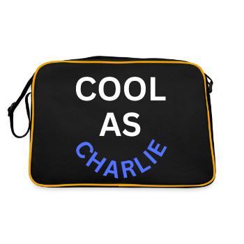 Cool as Charlie Name - Retro Bag - black/gold - Back