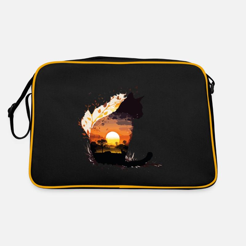 cat sunset Sac Retro