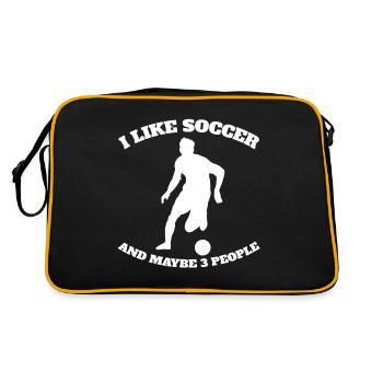 entraîneur de football joueur de football joueur de football - Sac Retro - noir/or - Dos