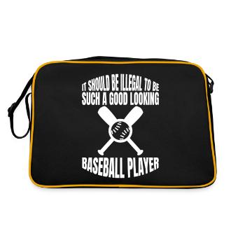 Cadeau de baseball Baseball Lover Jeu de baseball - Sac Retro - noir/or - Dos