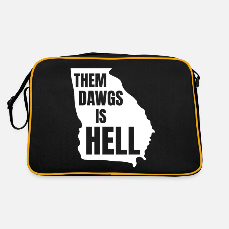 Design 5 - Retro Tasche - Schwarz/Gold