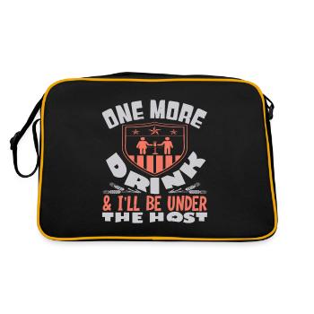 ONE MORE DRINK I WILL BE UNDER THE HOST - Retro Bag - black/gold - Back