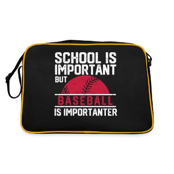 Baseball Game Day Fun Baseball Jersey - Retro Bag - black/gold - Back