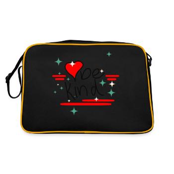 Soyez gentil - gentil et amical - Sac Retro - noir/or - Dos