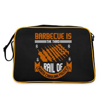 BARBECUE EST LE TROISIÈME RAIL DE CAROLINE DU NORD - Sac Retro - noir/or - Dos