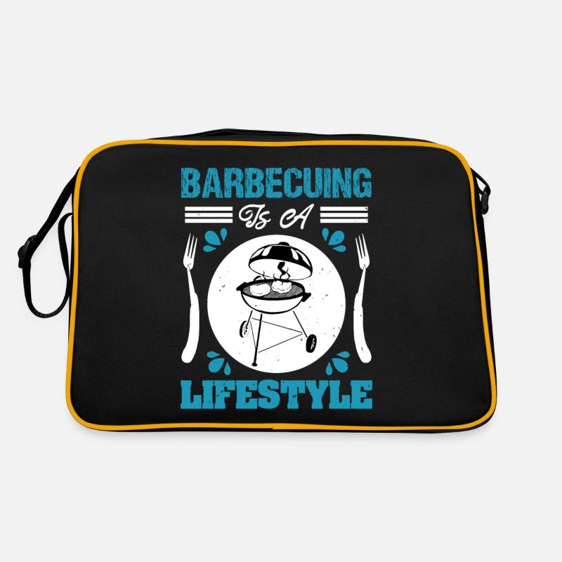 GRILLEN IST EIN LEBENSSTIL Retro Tasche