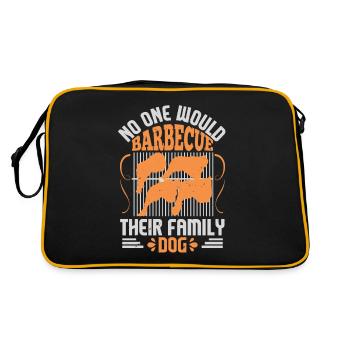 PERSONNE NE FERAIT DE BARBECUE AVEC SON CHIEN DE FAMILLE - Sac Retro - noir/or - Dos