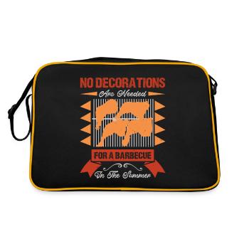 DECORATIONS ARE NEEDED FOR A BARBECUE IN THE SUM - Retro Bag - black/gold - Back