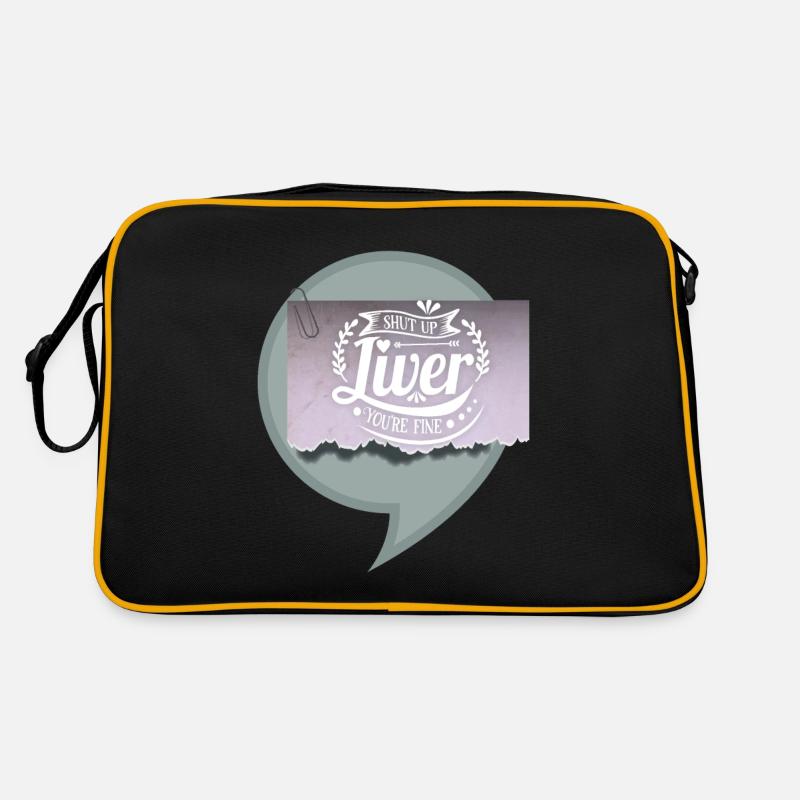 Alkohol, lustiger Leber Spruch Biertrinker Retro Tasche