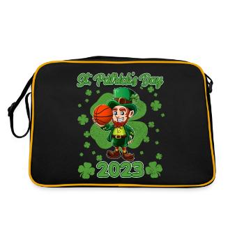 Saint-Patrick 2023 Basketball Leprechaun - Sac Retro - noir/or - Dos