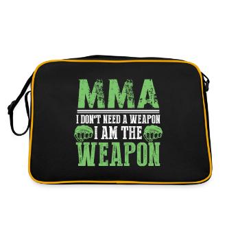 No weapons mma - Retro Bag - black/gold - Back