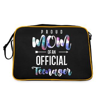 Fière maman d’un adolescent officiel de 13 ans. - Sac Retro - noir/or - Dos