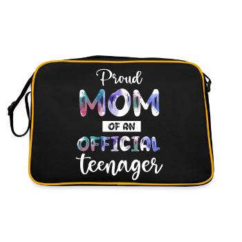 Fière maman d’un adolescent officiel de 13 ans. - Sac Retro - noir/or - Dos