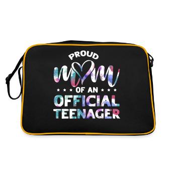 Fière maman d’un adolescent officiel de 13 ans. - Sac Retro - noir/or - Dos