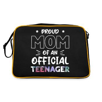 Fière maman d’un adolescent officiel de 13 ans. - Sac Retro - noir/or - Dos