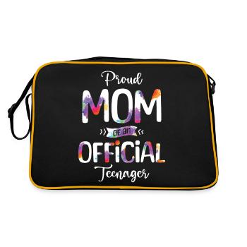 Fière maman d’un adolescent officiel de 13 ans. - Sac Retro - noir/or - Dos