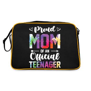 Fière maman d’un adolescent officiel de 13 ans. - Sac Retro - noir/or - Dos