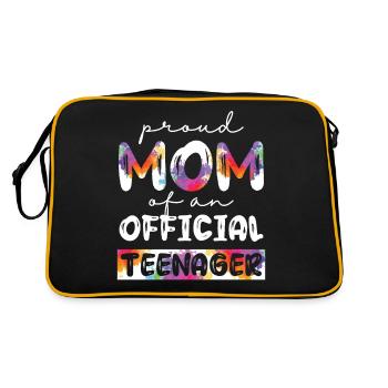 Fière maman d’un adolescent officiel de 13 ans. - Sac Retro - noir/or - Dos