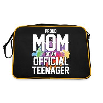 Fière maman d’un adolescent officiel de 13 ans. - Sac Retro - noir/or - Dos
