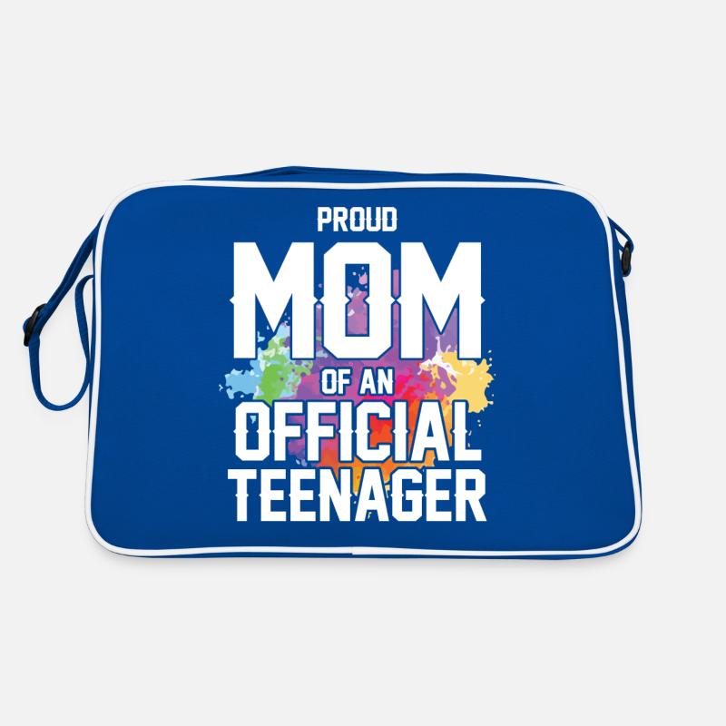 Stolze Mutter Eines Offiziellen Teenagers 13. Retro Tasche