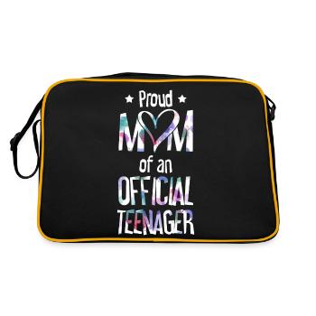 Fière maman d’un adolescent officiel de 13 ans. - Sac Retro - noir/or - Dos