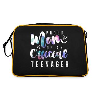 Fière maman d’un adolescent officiel de 13 ans. - Sac Retro - noir/or - Dos