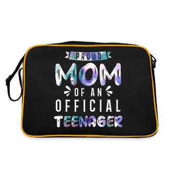 Fière maman d’un adolescent officiel de 13 ans. - Sac Retro - noir/or - Dos