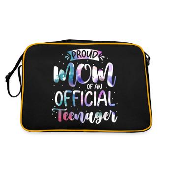 Fière maman d’un adolescent officiel de 13 ans. - Sac Retro - noir/or - Dos