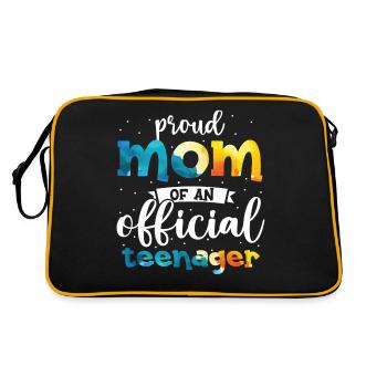 Fière maman d’un adolescent officiel de 13 ans. - Sac Retro - noir/or - Dos