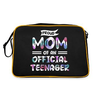 Fière maman d’un adolescent officiel de 13 ans. - Sac Retro - noir/or - Dos