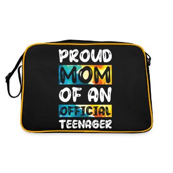 Fière maman d’un adolescent officiel de 13 ans. - Sac Retro - noir/or - Dos