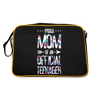 Fière maman d’un adolescent officiel de 13 ans. - Sac Retro - noir/or - Dos