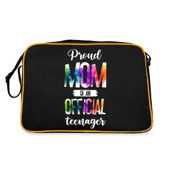 Fière maman d’un adolescent officiel de 13 ans. - Sac Retro - noir/or - Dos