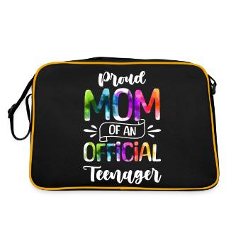 Fière maman d’un adolescent officiel de 13 ans. - Sac Retro - noir/or - Dos