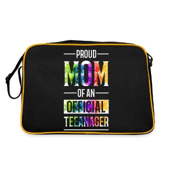 Fière maman d’un adolescent officiel de 13 ans. - Sac Retro - noir/or - Dos